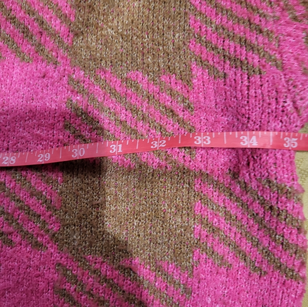 Maurices Pink and Brown Plaid Knit Button Down Cardigan Sz 4X *3/$30 Sale* - Picture 4 of 5